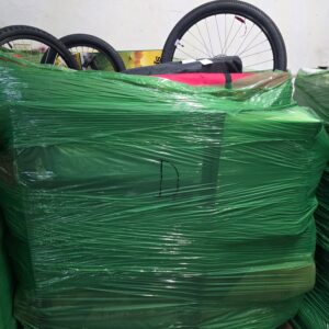 Outdoor sporting goods pallet — single pallet of mixed-brand outdoor sporting goods including camping gear, hiking accessories, fishing gear, and outdoor recreation