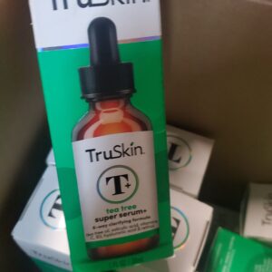 TruSkin Super Serum lot of 30 tea tree serum bottles arranged for shipping from Save More Liquidations
