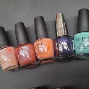 O.P.I nail polish lot of 143 assorted bottles arranged for shipping from Save More Liquidations