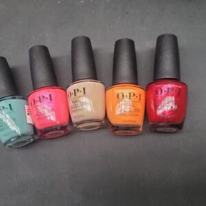 O.P.I nail polish lot of 168 assorted bottles arranged for shipping from Save More Liquidations