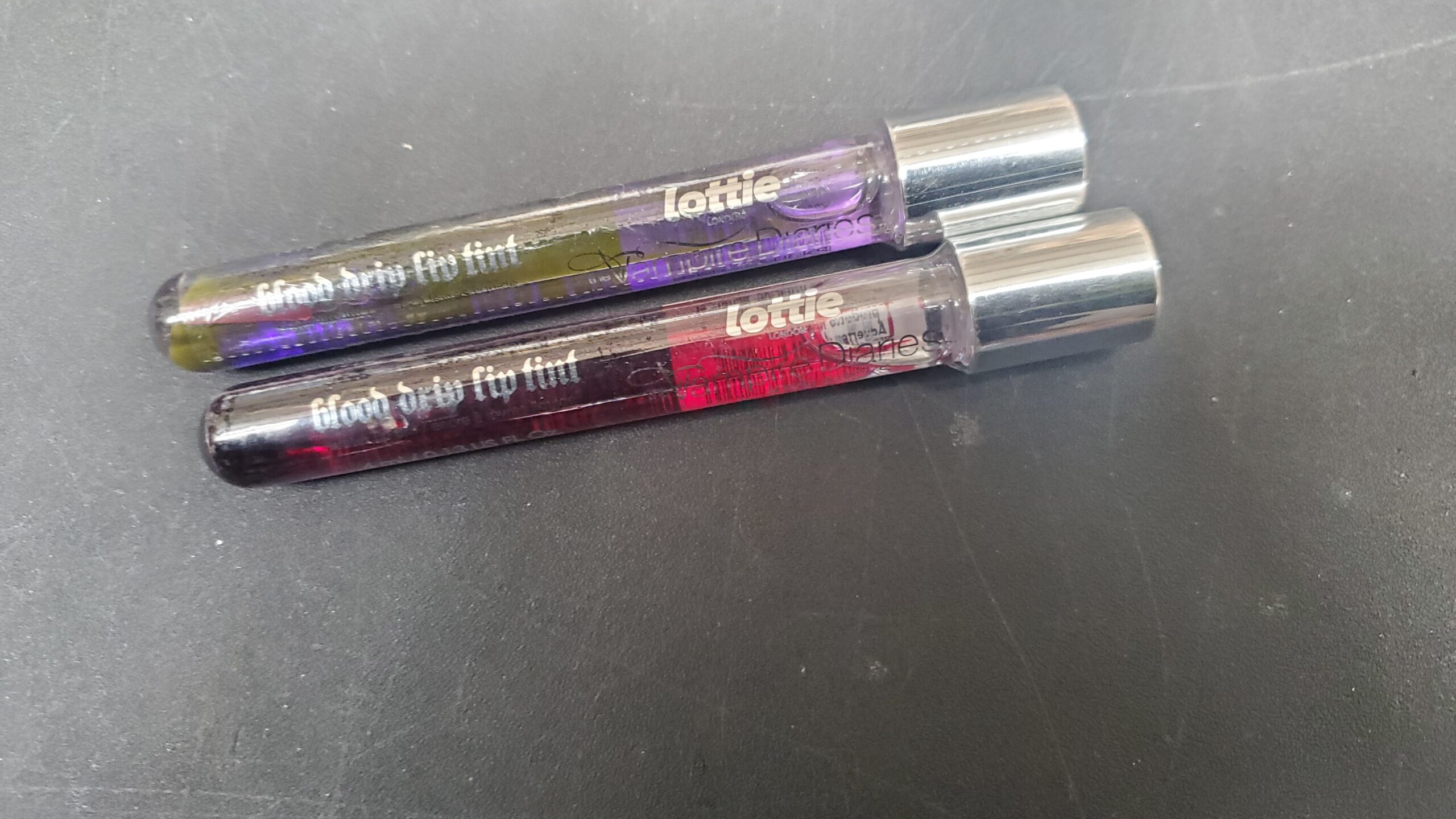 Lot of Vampire Diaries X Lottie Lip Tint 203pcs Lottie lip tint lot of 203 Vampire Diaries collab lip tints arranged for shipping from Save More Liquidations