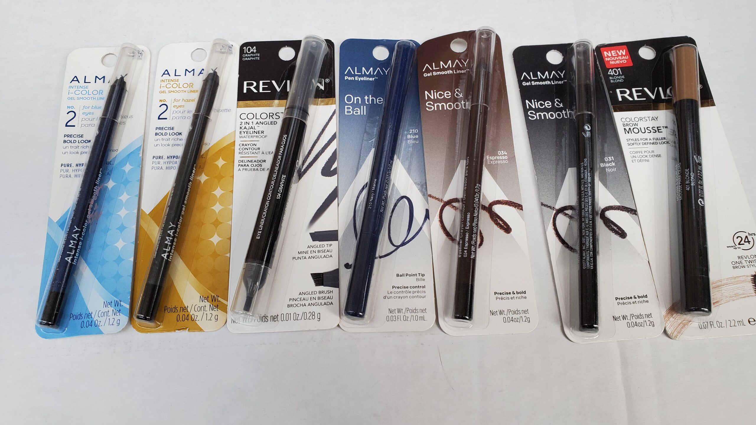 Lot of Almay and Revlon Eye Makeup 200pcs Almay and Revlon eye makeup lot of 200 pieces arranged for shipping from Save More Liquidations