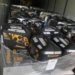 FIRMAN generator pallet of inverter units wrapped for shipping from Save More Liquidations
