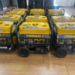 FIRMAN power generator pallet of bulk portable generators wrapped for shipping from Save More Liquidations