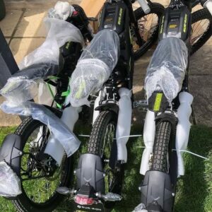 Sur Ron X bike Black Edition electric dirt bike wrapped for shipping from Save More Liquidations