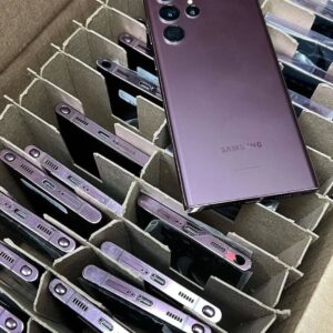 Samsung S22 Ultra wholesale pallet wrapped for shipping from Save More Liquidations