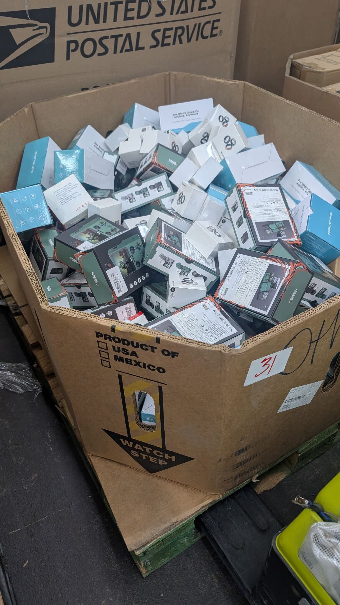 Mixed Electronics Pallet Mixed electronics pallet of high-retail consumer electronics wrapped for shipping from Save More Liquidations