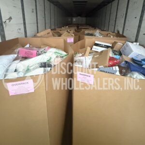Amazon truckload of 24 high-piece-count LPN return pallets loaded for freight shipping from Save More Liquidations