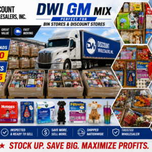 DWI GM truckload — 24 pallets of Direct Wholesale Incorporated distributor-source cross-category general merchandise