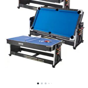 Billiards table pallet of a pool table and game-room items loaded for shipping from Save More Liquidations