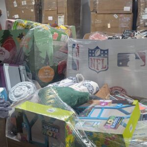 BJs wholesale shipment of 9-plus pallets of club merchandise loaded for freight from Save More Liquidations