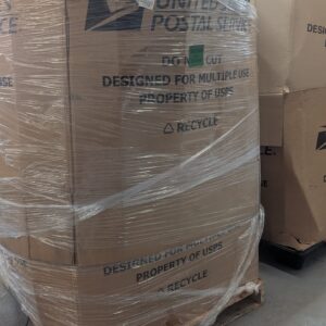Mixed liquidation pallet of assorted general merchandise wrapped for shipping from Save More Liquidations