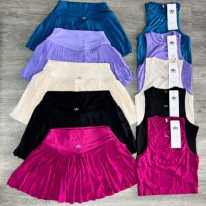 Alo Yoga clothing pallet — 330 pieces of authentic Alo activewear including Airlift leggings, Goddess, Vapor, sports bras, and tops on Save More wholesale pallet