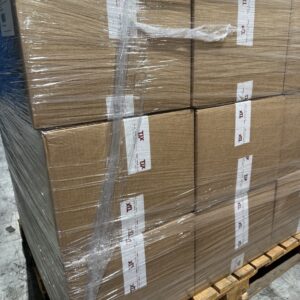 TJ Maxx mystery box pallet — 20 standard-format sealed mystery boxes of TJ Maxx Red Tag closeout merchandise across apparel, home goods, accessories, and beauty