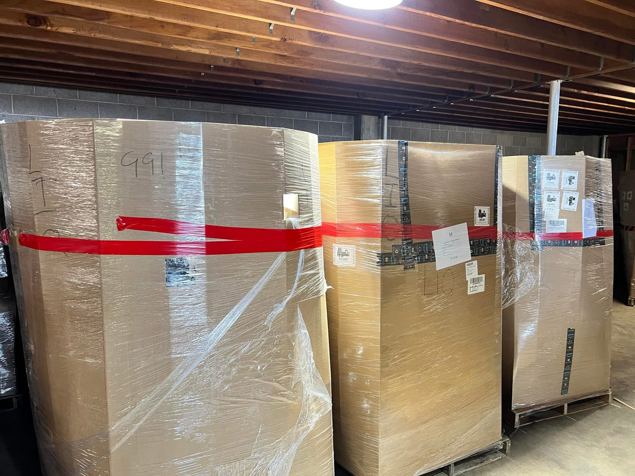 img_2555.jpeg Amazon HPC truckload 7-8 foot — 24 tall pallets of Amazon LPN-coded customer returns and overstock high piece count inventory in tall pallet format