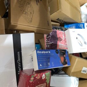 Premium Amazon HPC pallet — high piece count single pallet of mixed Amazon return-stream general merchandise stacked dense for bin store resale