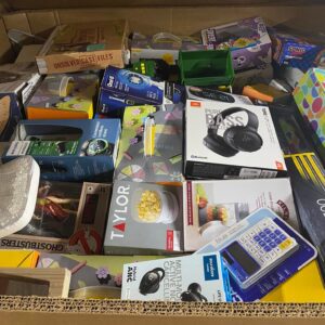 Target HPC pallet — high piece count single pallet of mixed Target general merchandise stacked dense for bin-store resale