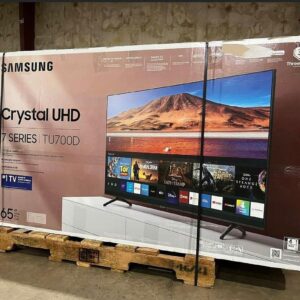Wholesale TV pallet of 10 mixed televisions 32 to 85 inches boxed for shipping from Save More Liquidations
