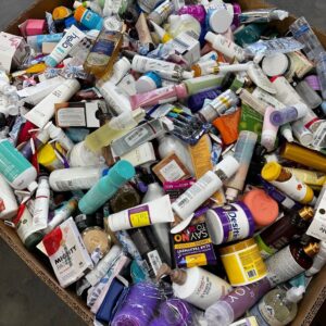 Wholesale HBA pallet of health and beauty aids arranged for shipping from Save More Liquidations