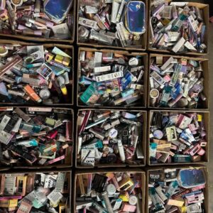 High end makeup liquidation pallet of 200+ premium prestige cosmetics arranged for shipping from Save More Liquidations