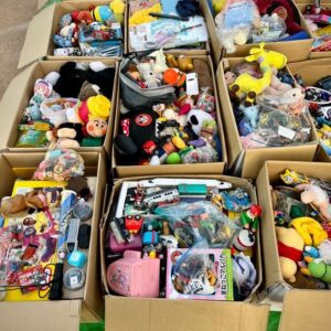 Mixed toy pallet of 150 branded toys boxed for shipping from Save More Liquidations
