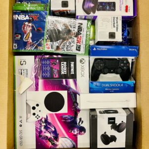Premium Target electronics mystery box — curated tier of mixed Target electronics including consoles, tablets, audio, and accessories ready for resale