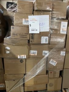 Target case pack overstock truckload — 24 pallets of factory-sealed brand-new Target merchandise stacked in original cartons
