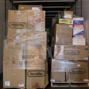 Target Monsters truckload — oversized stacked pallets of mixed Target merchandise spanning customer returns, overstock, and brand-new inventory
