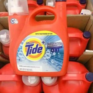 Tide laundry detergent pallet of detergent and pods wrapped for shipping from Save More Liquidations