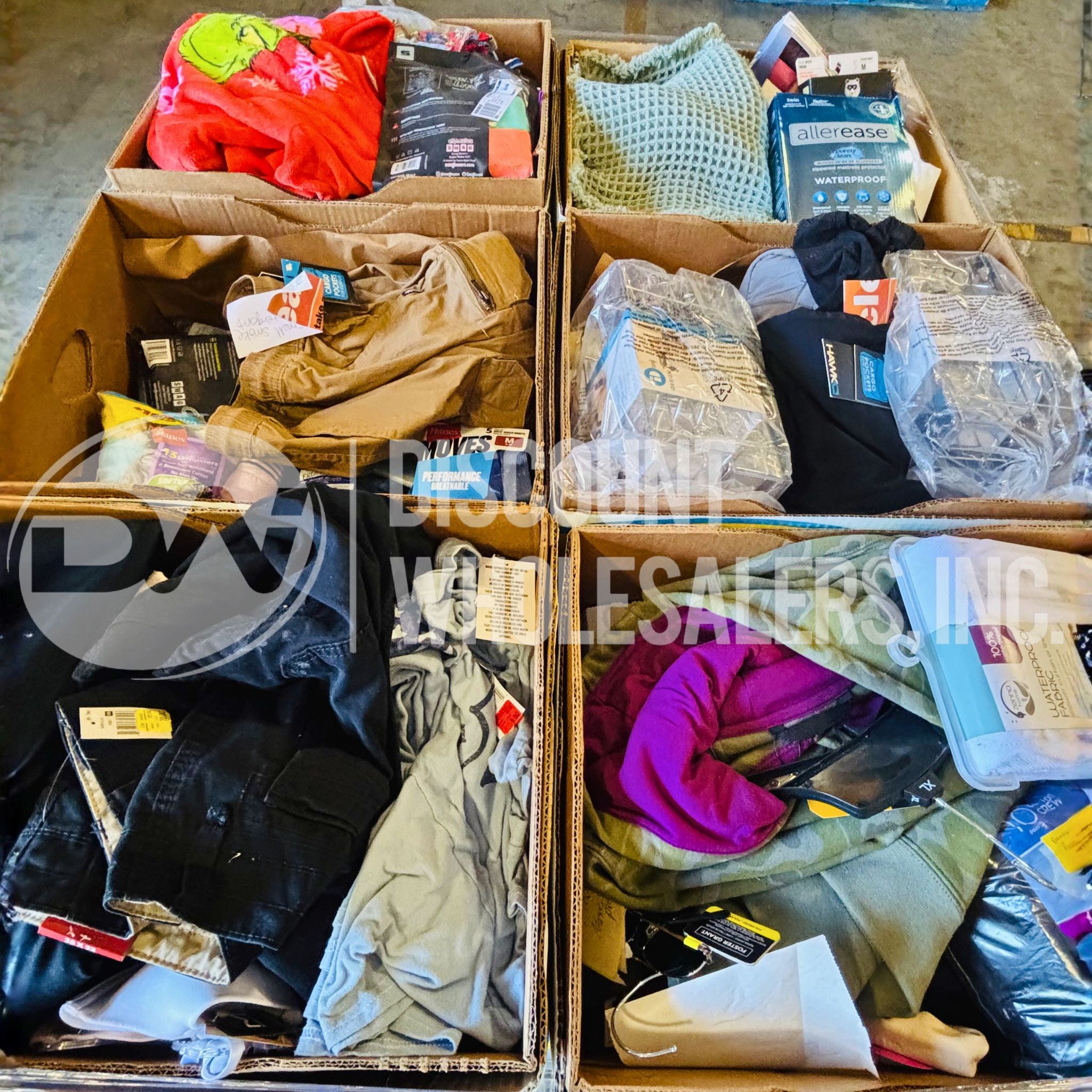 APPAREL PLT (437 Pcs Per Pallet) Wholesale apparel pallet of 437 mixed clothing pieces folded for shipping from Save More Liquidations