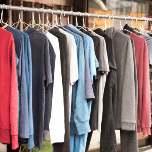 Ann Taylor womens clothing pallet of brand apparel wrapped for shipping from Save More Liquidations