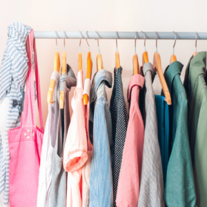 Iris womens clothing pallet of apparel wrapped for shipping from Save More Liquidations