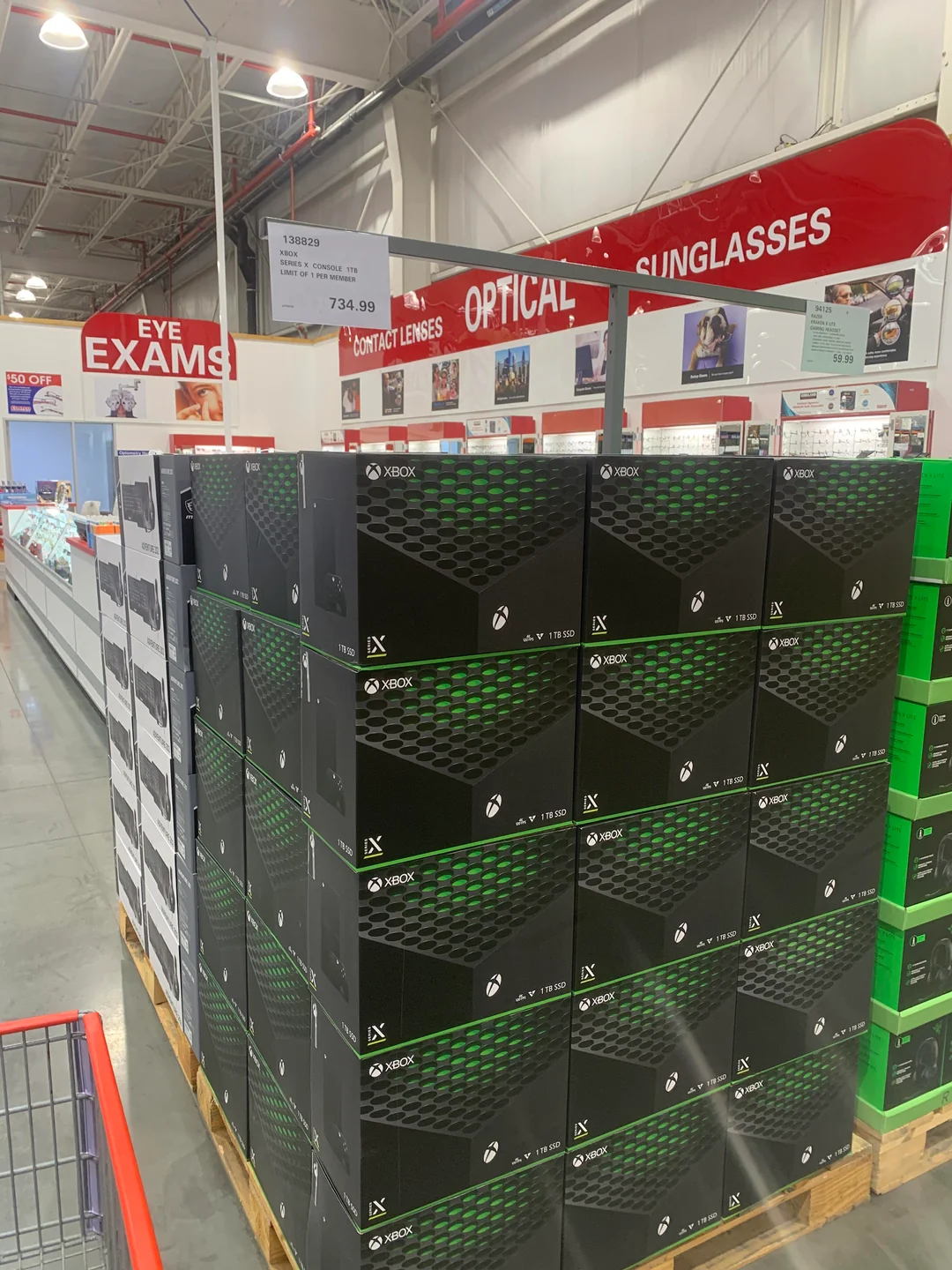 Xbox Series X Liquidation Pallets Xbox Series X liquidation pallet of consoles wrapped for shipping from Save More Liquidations