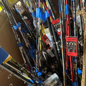 Fishing Poles Pallet | Fishing Accessories Pallet | Fishing Reels Pallet